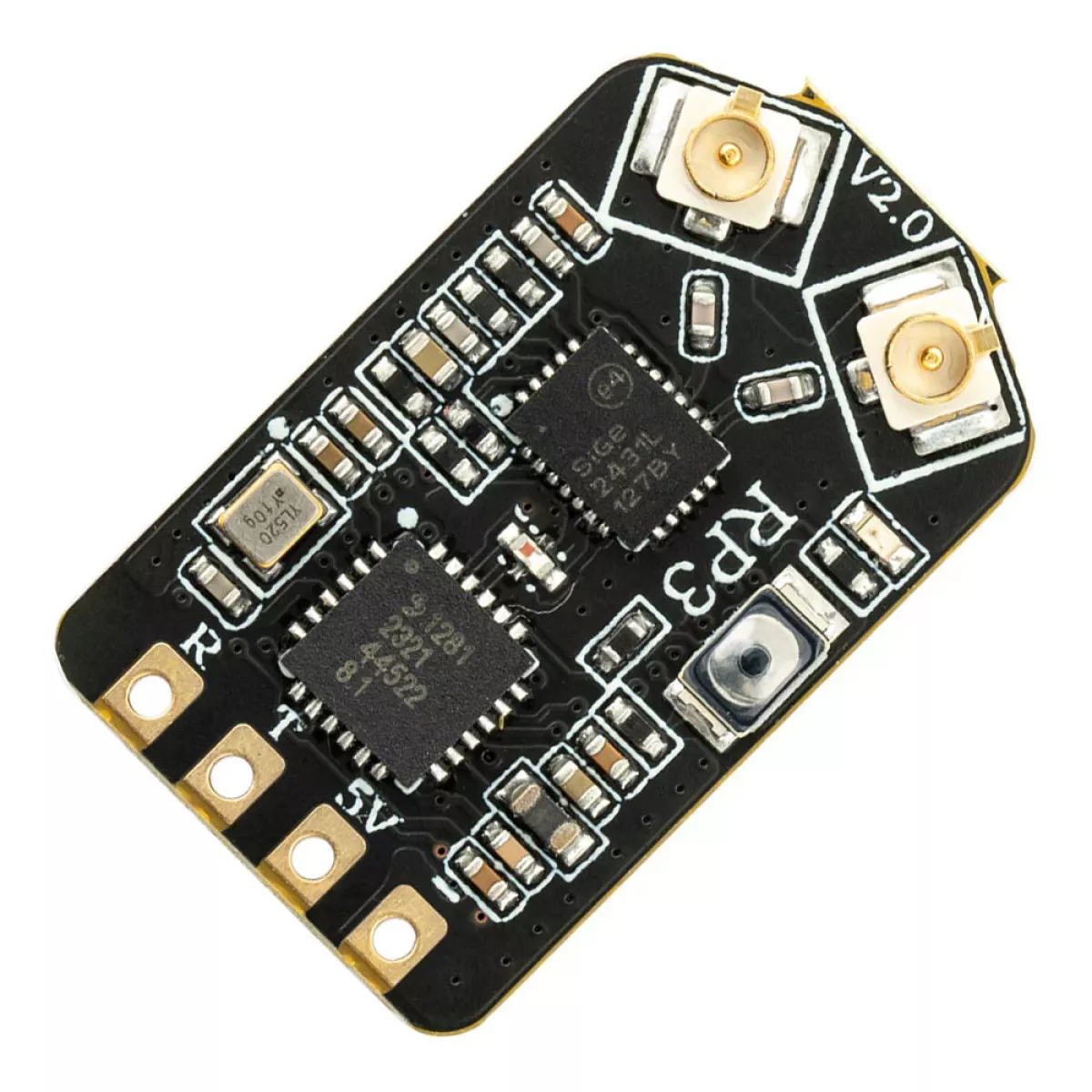 Приёмник RadioMaster RP3 V2 ExpressLRS 2.4GHz Nano с TCXO, 2 антенны для Whoops FPV и самолётов Приёмник RadioMaster RP3 V2 ExpressLRS 2.4GHz Nano с TCXO, 2 антенны для Whoops FPV и самолётов