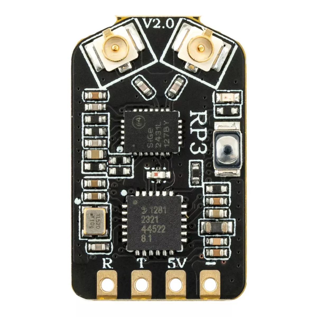 Приёмник RadioMaster RP3 V2 ExpressLRS 2.4GHz Nano с TCXO, 2 антенны для Whoops FPV и самолётов Приёмник RadioMaster RP3 V2 ExpressLRS 2.4GHz Nano с TCXO, 2 антенны для Whoops FPV и самолётов