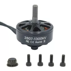 Бесколлекторные моторы Dogmang 2807 (1300/1500/1700KV) для FPV и LR7 дронов 6–7″, 2–6S, вал 4 мм