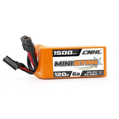 2 шт. CNHL 6S 22.2В Lipo аккумулятор 1300/1500/1800мАч 120C с XT60 для дрона, квадрокоптера, самолёта