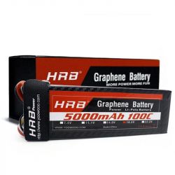 HRB 5S 18.5V 5000mAh Graphene LiPo аккумулятор, 100C, коннекторы XT90/XT60/EC5/Deans/XT90-S