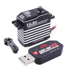 AGFRC A86BUMW – Влагозащищённый сервопривод 66КГ 16.8В 4S LiPo безщёточный для RC машин