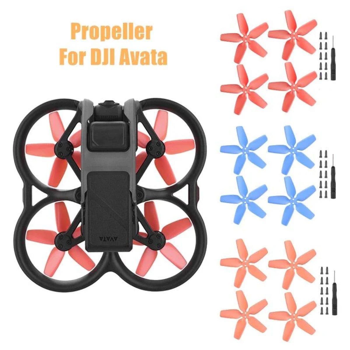 2 пары 2925s пропеллеров для DJI Avata — легкие лопасти-вентиляторы, запасные винты 2 пары 2925s пропеллеров для DJI Avata — легкие лопасти-вентиляторы, запасные винты